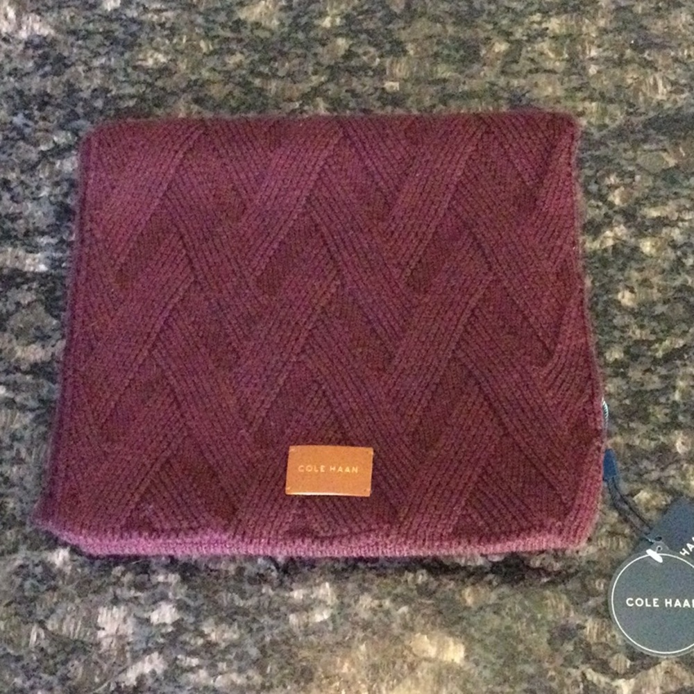Cole Hahn Burgundy Scarf - Picture 2 of 13